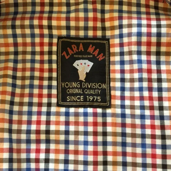 Navy blue Zara men’s raincoat - Long Jacket - Picture 12 of 12